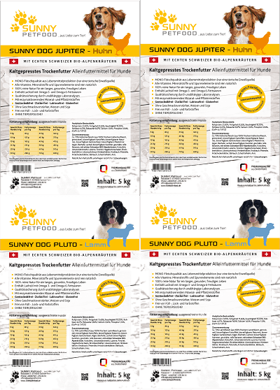 SUNNY Petfood - KALTGEPRESST - JUPITER + PLUTO 20 kg