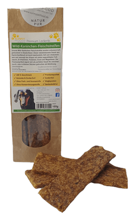 Wild-Kaninchen Fleischstreifen 100g