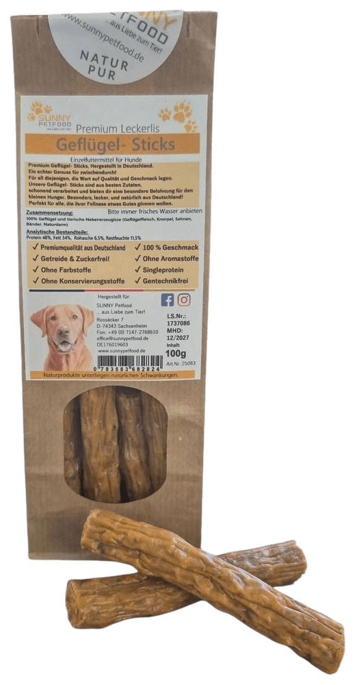 Geflügel-Sticks 100g