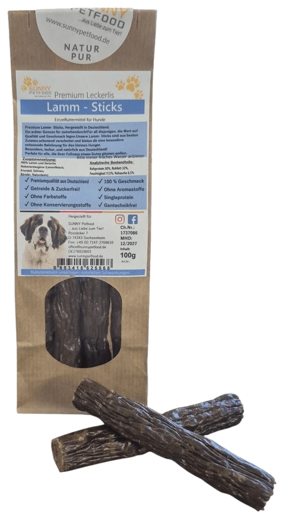 Lamm-Sticks 100g