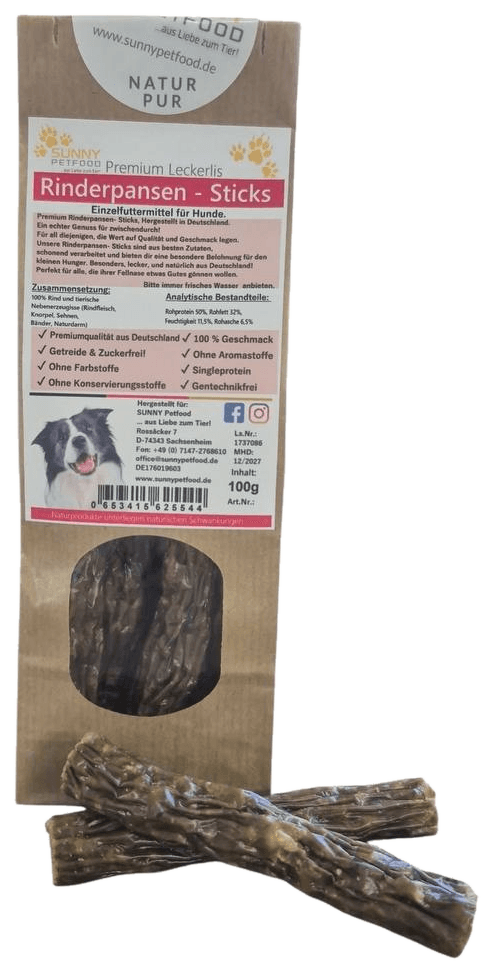 Rinderpansen-Sticks 100g