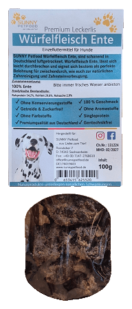Ente-Würfelfleisch 100g