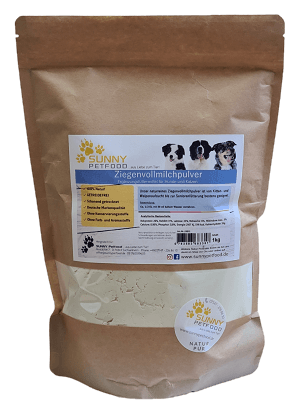 Ziegenvollmilchpulver für Hunde und Katzen 1000g