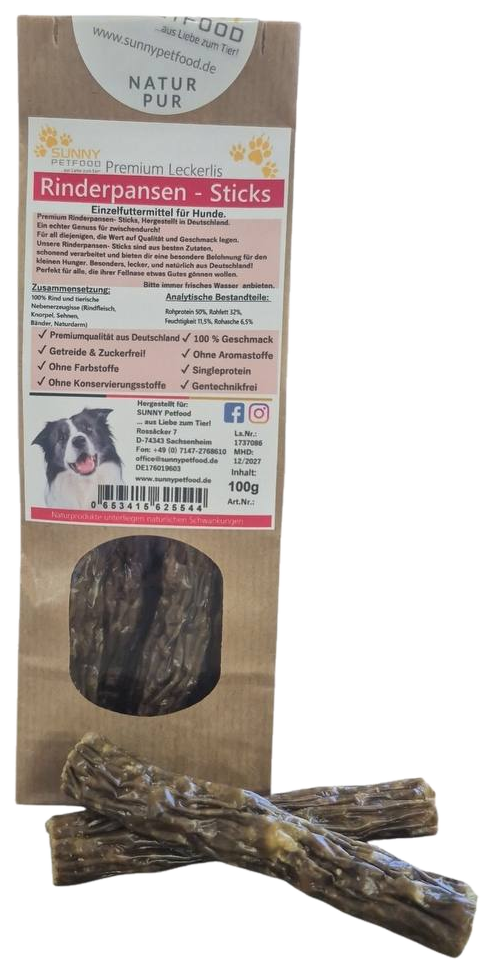Rinderpansen-Sticks 100g